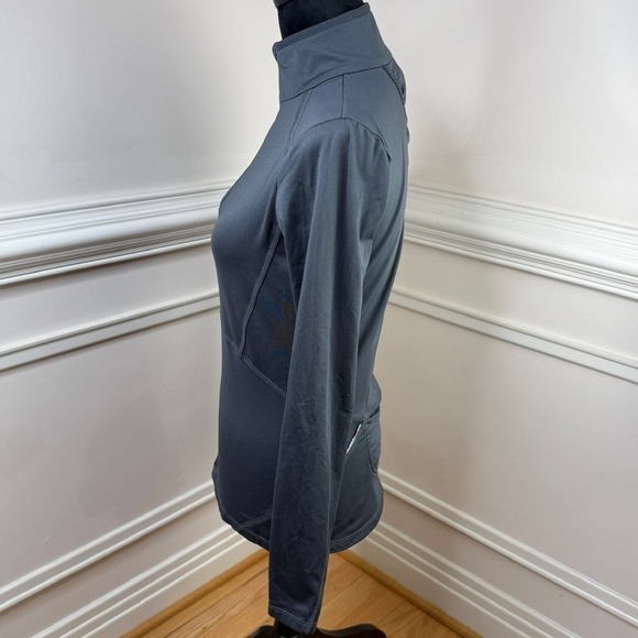 Athleta Quarter Mile 1/4 Zip Pullover Charcoal Gray Size Small - Picture 5 of 10